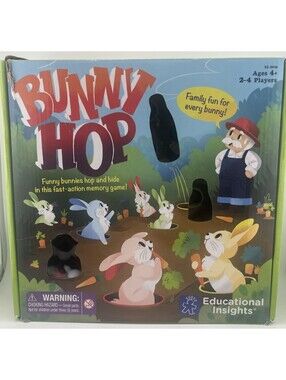Bunny Hop Memory Board Game Educational Insights EI-2910 Ages 4+ OO200